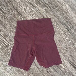 Lululemon Align Pink Biker Shorts